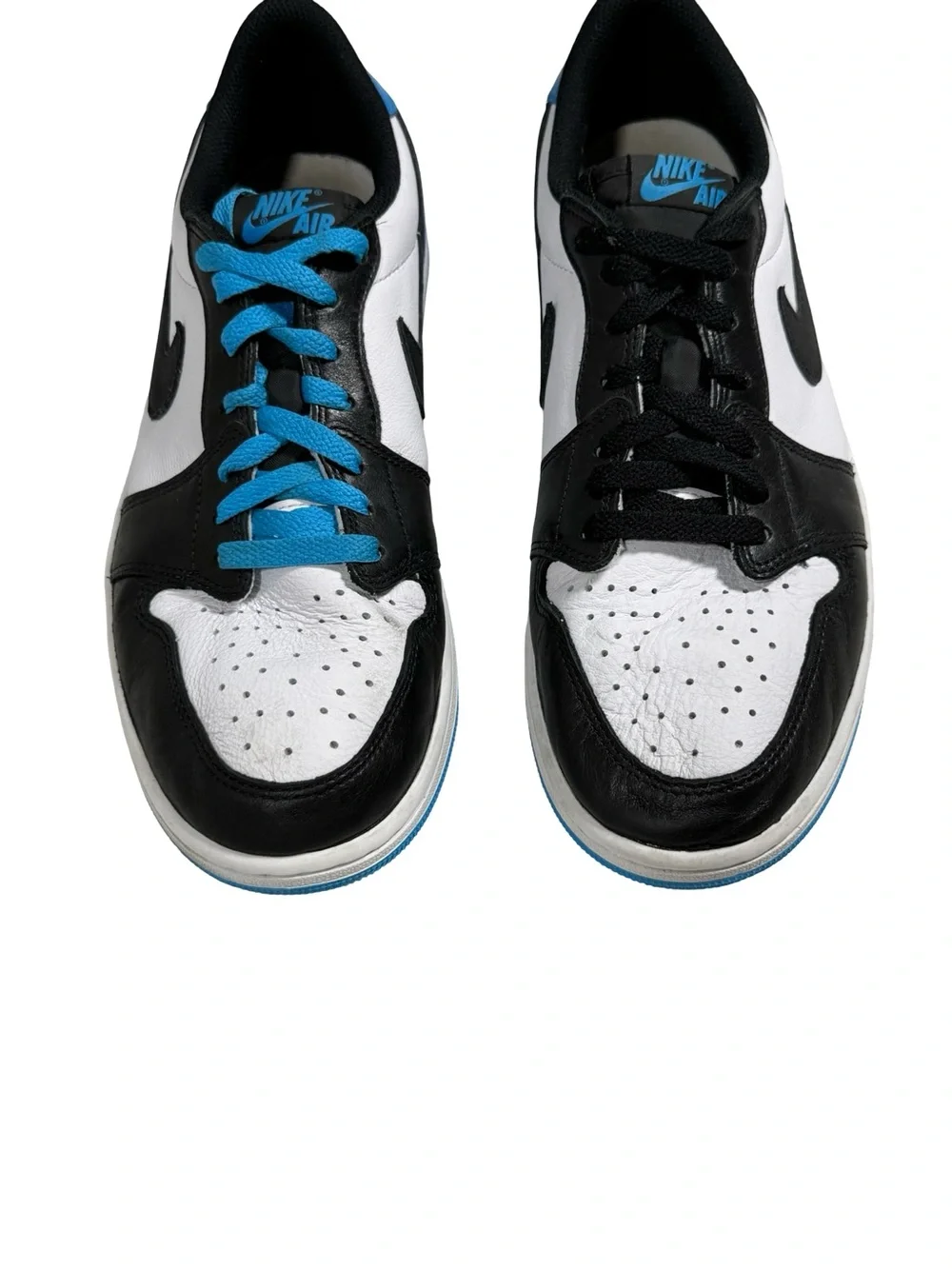 Nike Air Jordan 1 Low University Blue Black White Leather Men’s 10.5 CZ0790-104